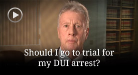 When should a DUI case be brought to a jury trial?